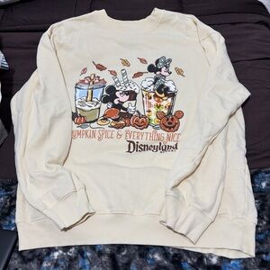 Disney Cream Graphic Crewneck Sweater